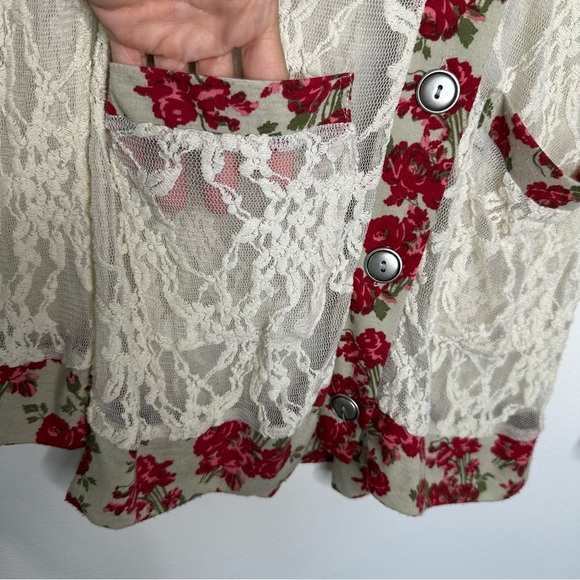 Wet Seal Lace Cardigan Size M Y2K Fairy - Picture 5 of 10